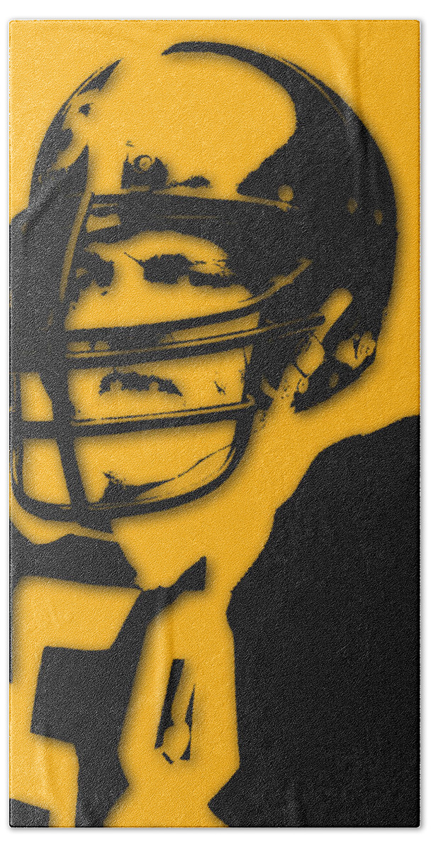 Steelers Hand Towel featuring the photograph Pittsburgh Steelers Jack Lambert by Joe Hamilton