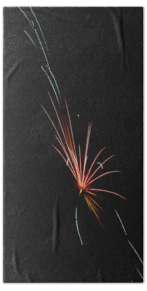 Fireworks Bath Towel featuring the photograph Planitary by Jeff Kurtz