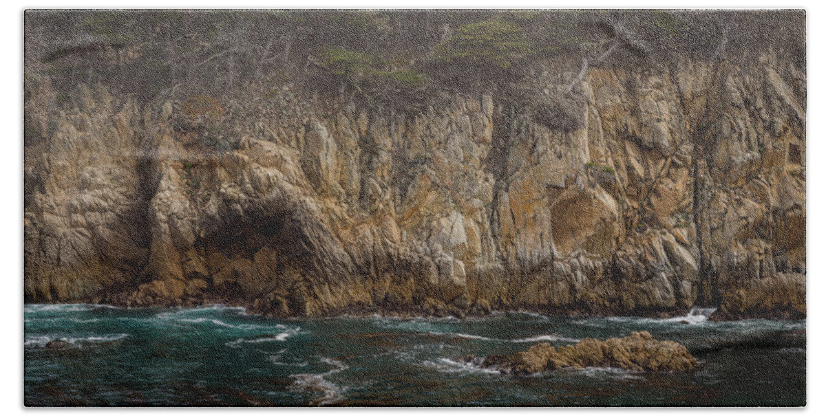 California Hand Towel featuring the photograph Point Lobos by Gary Migues