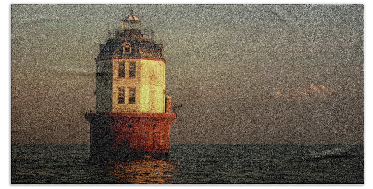 Lighthouse Hand Towel featuring the photograph Point no Point Lighthouse by Richard Macquade