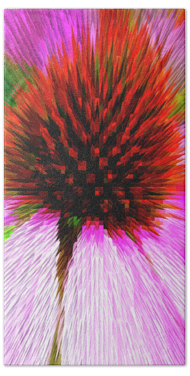 Special Effect Bath Towel featuring the photograph Pointed flower by Paul W Faust - Impressions of Light