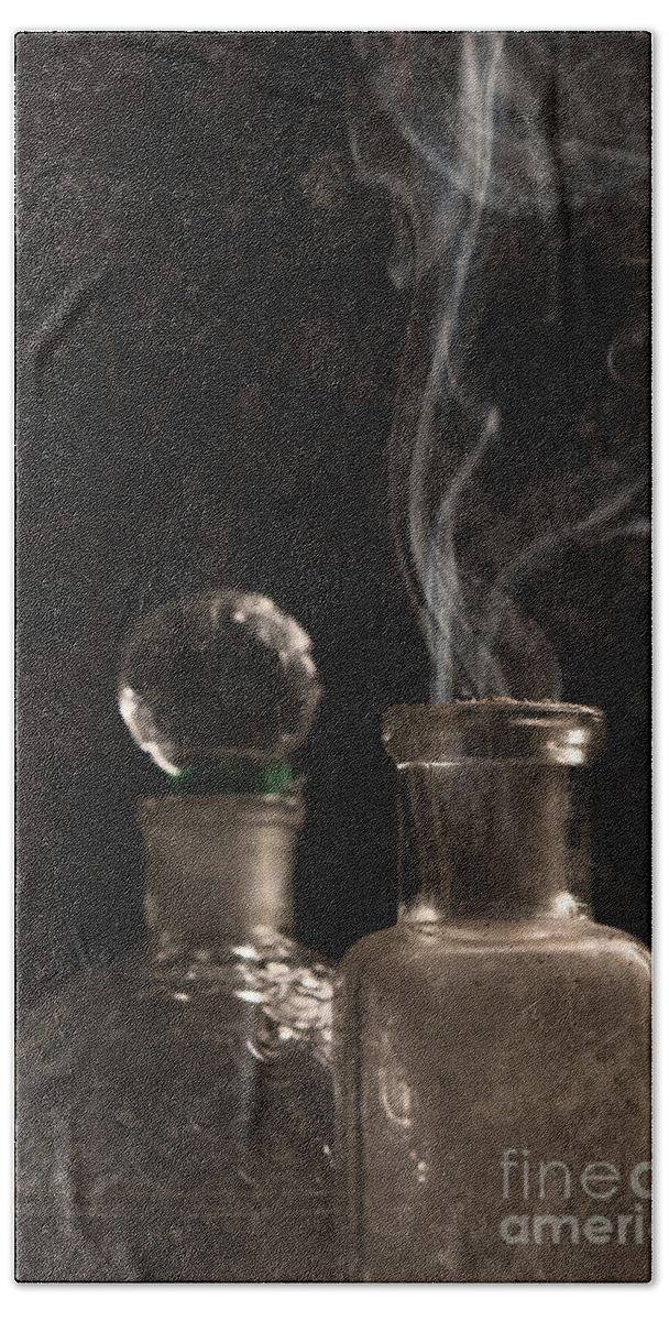 Potion Bath Towel featuring the photograph Potions by Clayton Bastiani