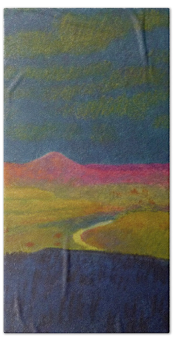 Montana Bath Towel featuring the painting Powder River Dream by Cris Fulton