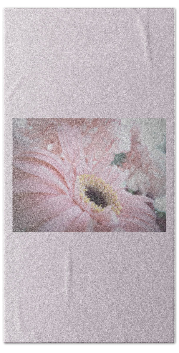 Pink Flowers Bath Towel featuring the photograph Pretty in Pink by Mary Wolf