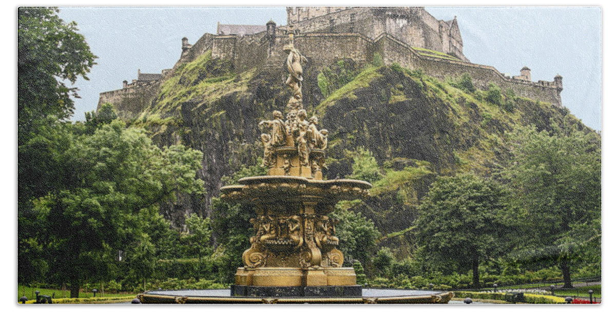 Princes St. Gardens Bath Sheet featuring the photograph Princes Street Gardens by Sally Weigand