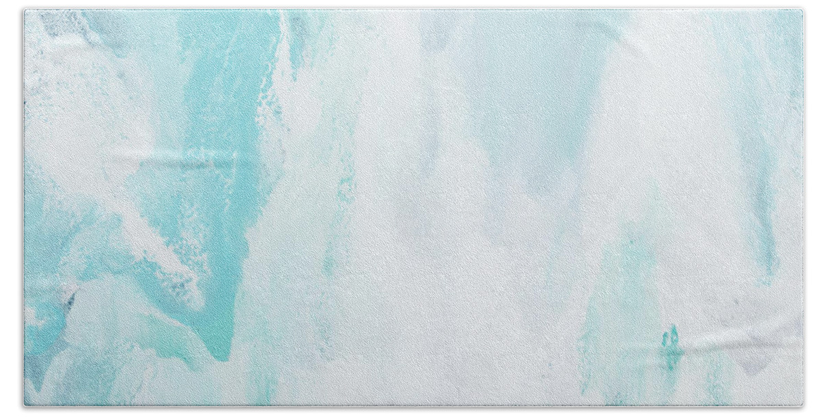 Blue Bath Towel featuring the painting Purify by Linda Bailey