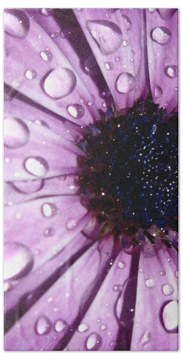 Purple Bath Sheet featuring the photograph Purple Rain by Marla Gilbertson