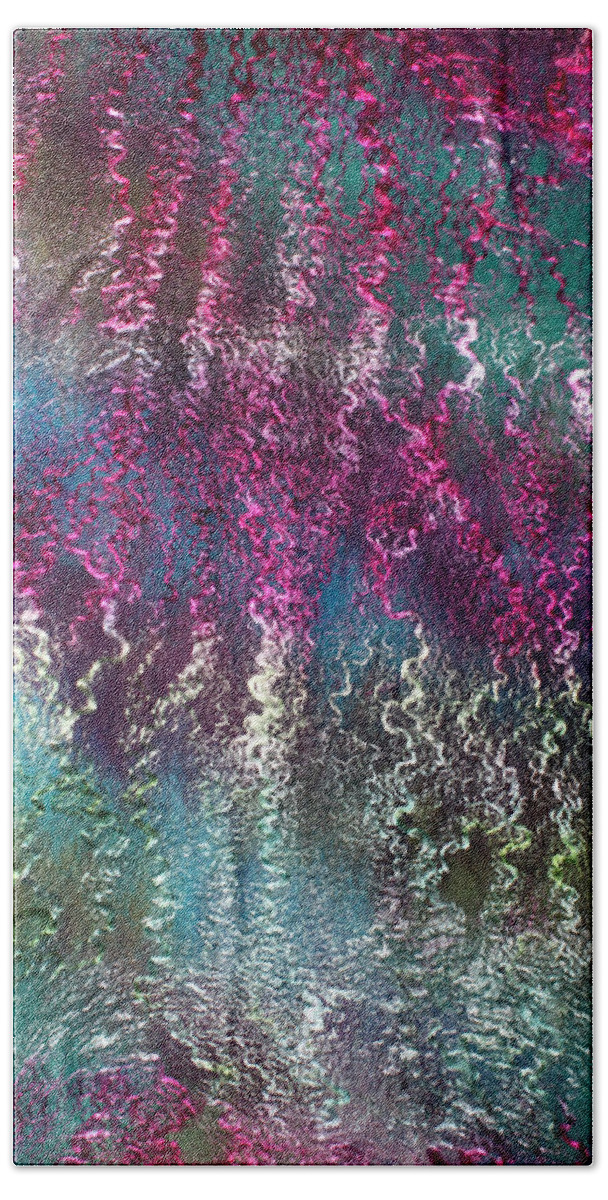 Russian Artists New Wave Bath Towel featuring the photograph Purple Rainbow 1 by Marina Shkolnik