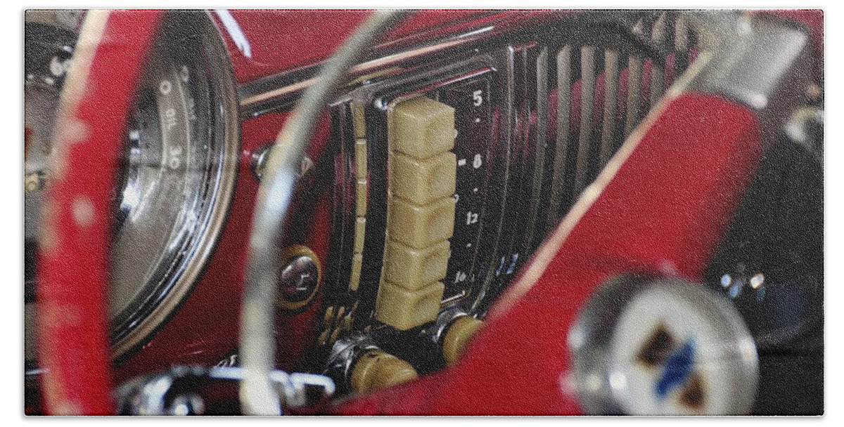 Antic Car Bath Sheet featuring the photograph Push buttons by David Lee Thompson