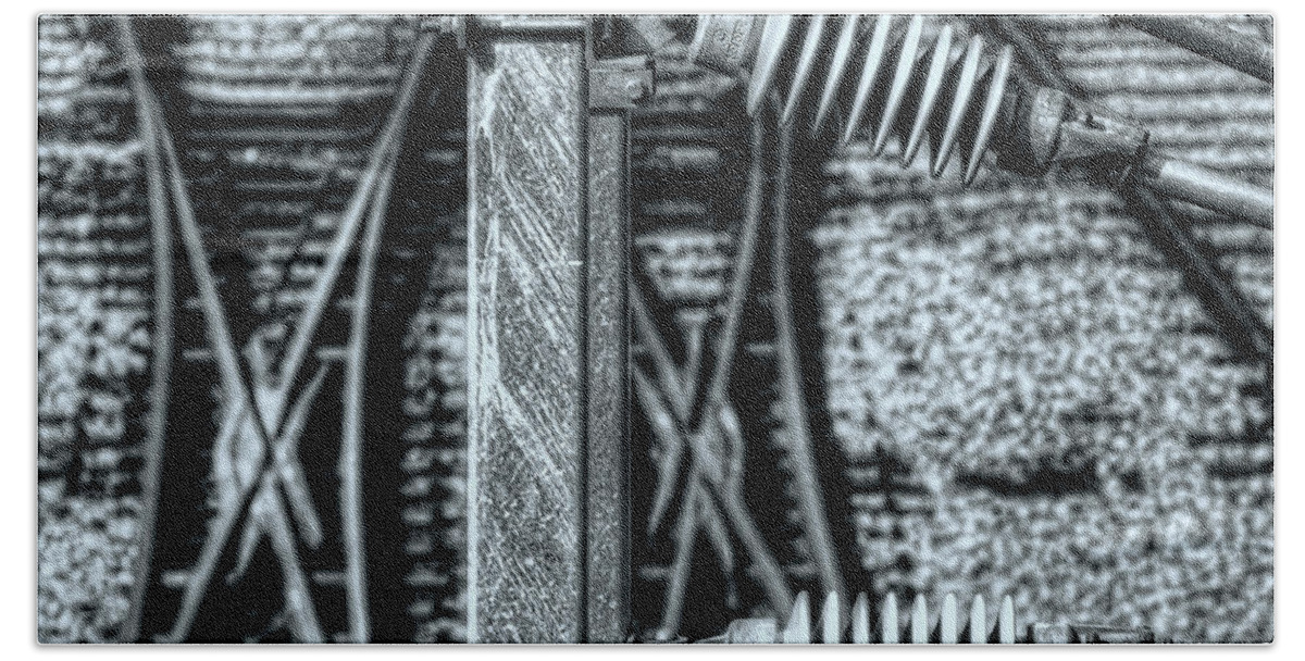 Railway Hand Towel featuring the photograph Railway Detail by Wayne Sherriff