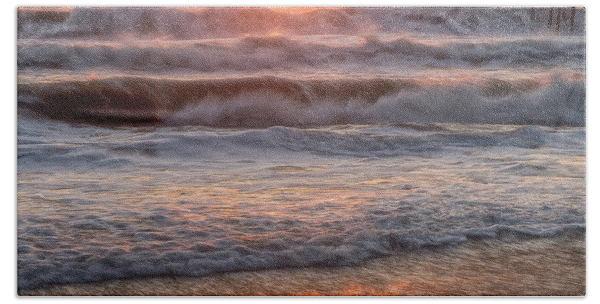 Seascape Hand Towel featuring the photograph Raw Power by Russell Pugh