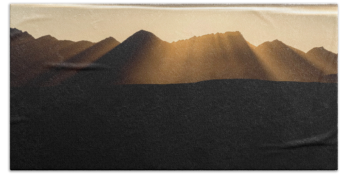 Mountains Bath Towel featuring the photograph Rays of Light by Scott Slone