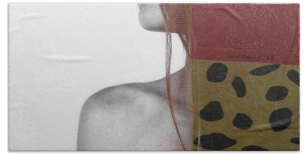 Lips Bath Towel featuring the photograph Rebel Rebel by Paul Lovering