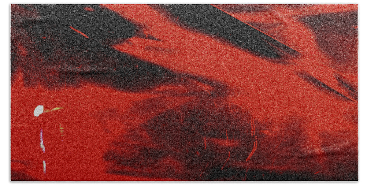 Red Bath Towel featuring the photograph Red Dawn by Kathy Corday