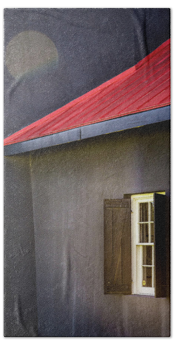 Roof Bath Towel featuring the photograph Red Roof by Don Johnson