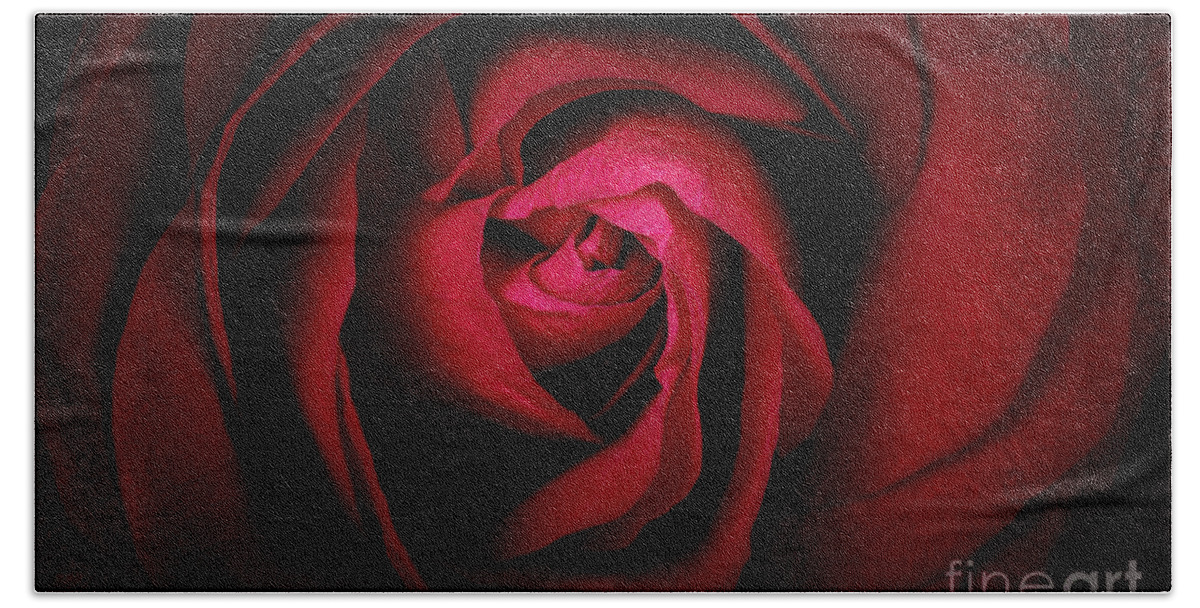 Rose Bath Towel featuring the photograph Red Rose by Jane Rix