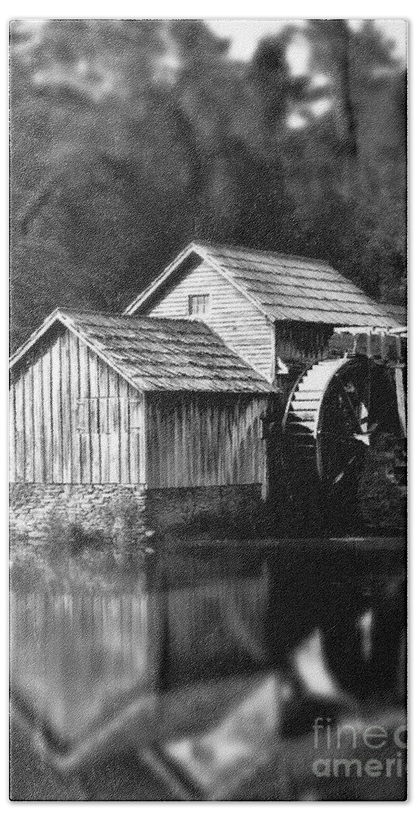 Mabry Mill Hand Towel featuring the photograph Reflections of Mabry Mill by Kelly Nowak