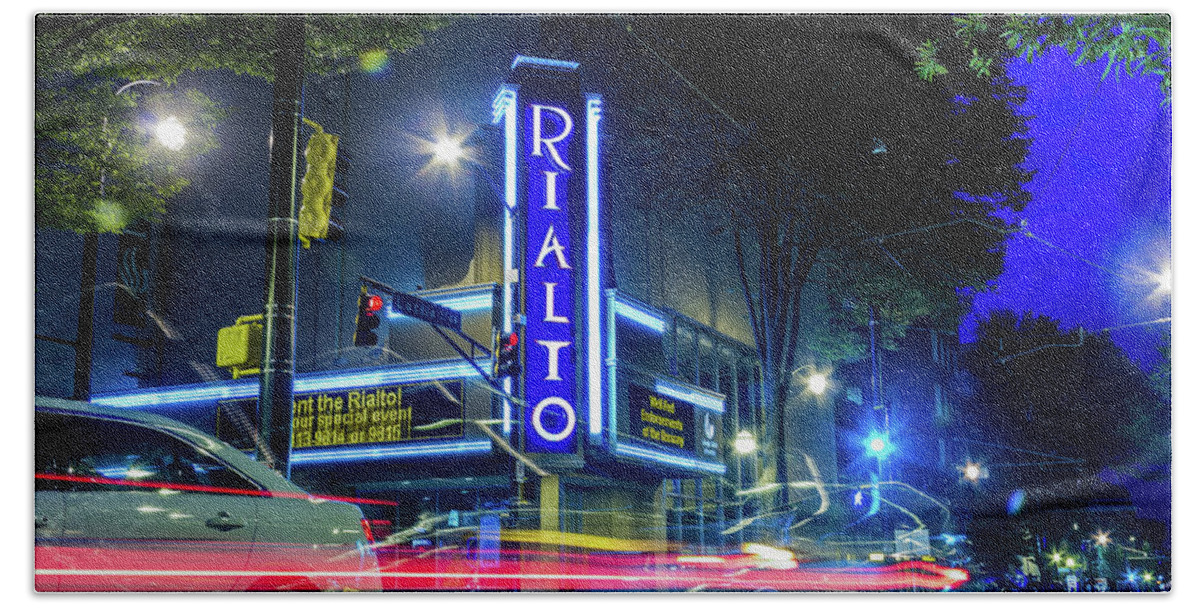 Atlanta Bath Towel featuring the photograph Rialto Theater by Kenny Thomas