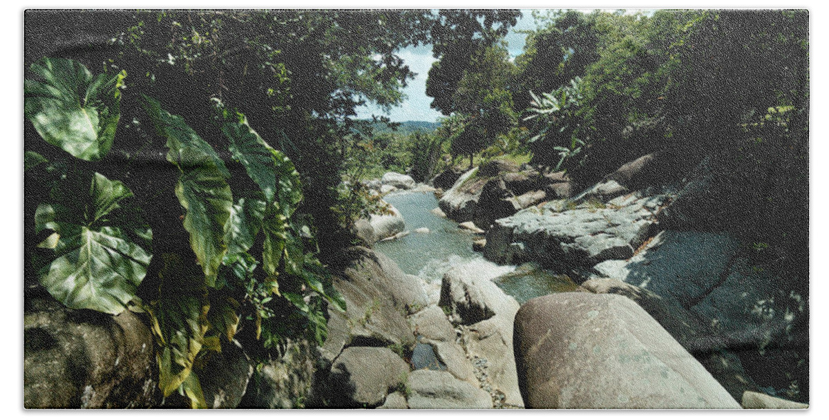 Rio Hand Towel featuring the photograph Rio Blanco Lower Falls by Amanda Jones