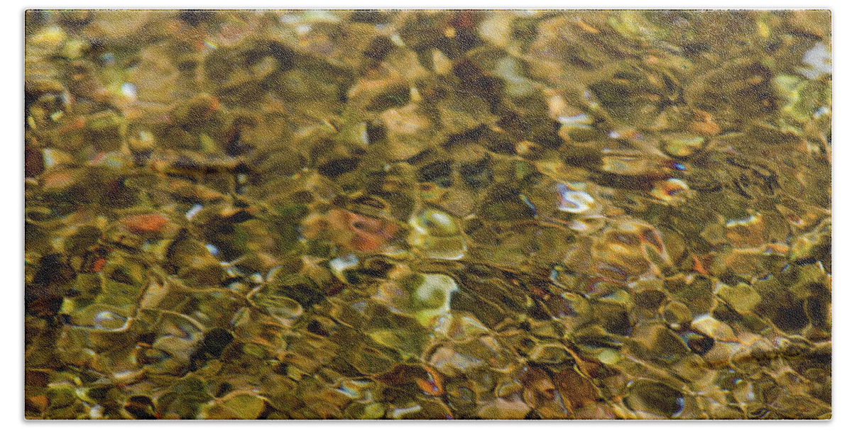 River Bath Towel featuring the photograph River Pebbles by Douglas Killourie