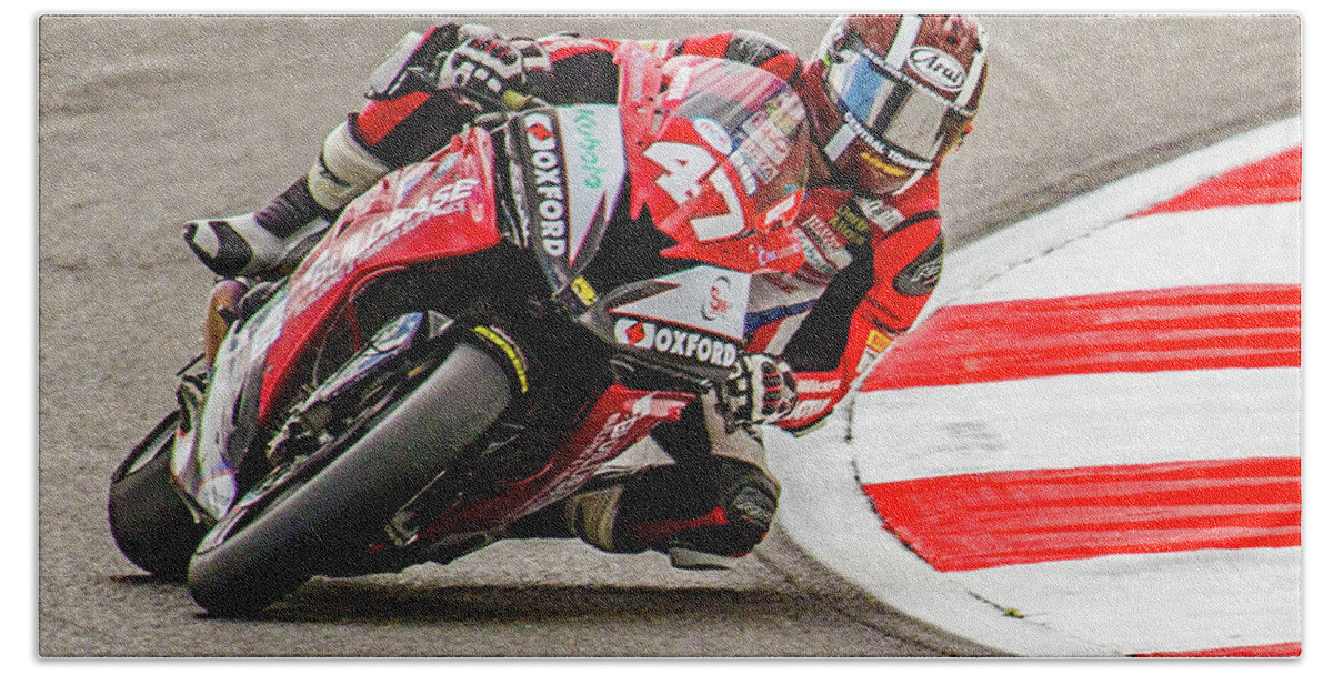 Bsb Bath Towel featuring the photograph Road Racer - Number 47 by Ed James