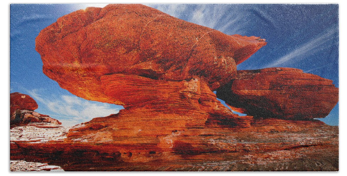 Harry Spitz Hand Towel featuring the photograph Rock Formation by Harry Spitz