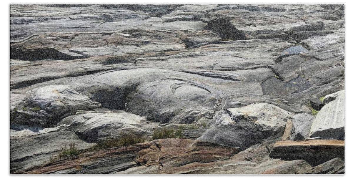 Landscape Bath Towel featuring the photograph Rock Solid by Jason Nicholas