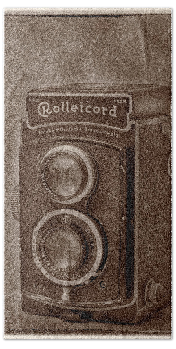 Rolleicord Bath Towel featuring the photograph Rollie by Keith Hawley
