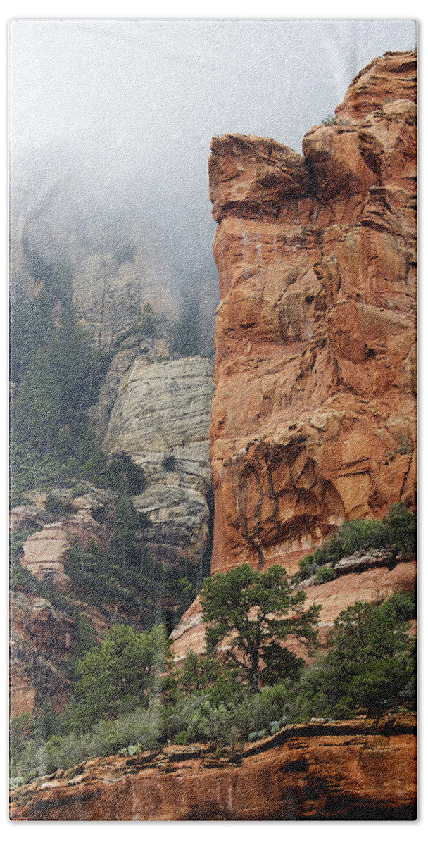 Sedona Bath Towel featuring the photograph Rollings Mists by Phyllis Denton