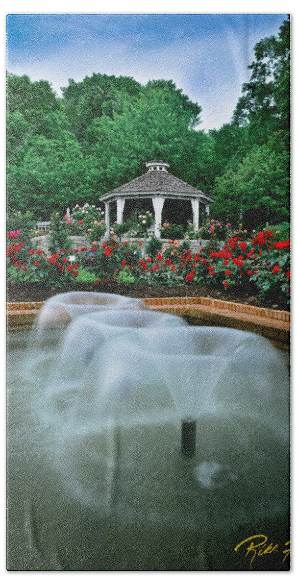 Garden Bath Towel featuring the photograph Rose Garden by Rikk Flohr