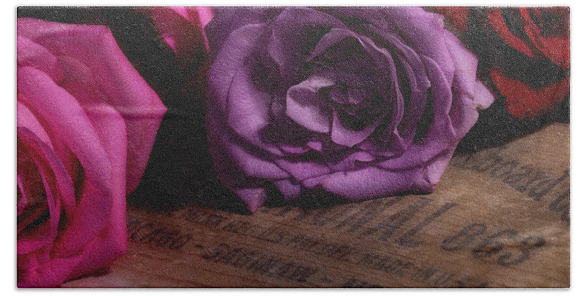 Roses Bath Towel featuring the photograph Rose Series 2 by Mike Eingle