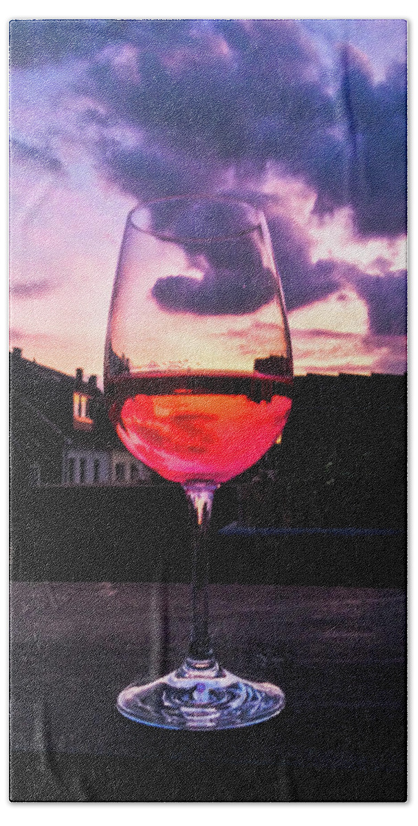 Wine Hand Towel featuring the photograph Rose Wine by Cesar Vieira