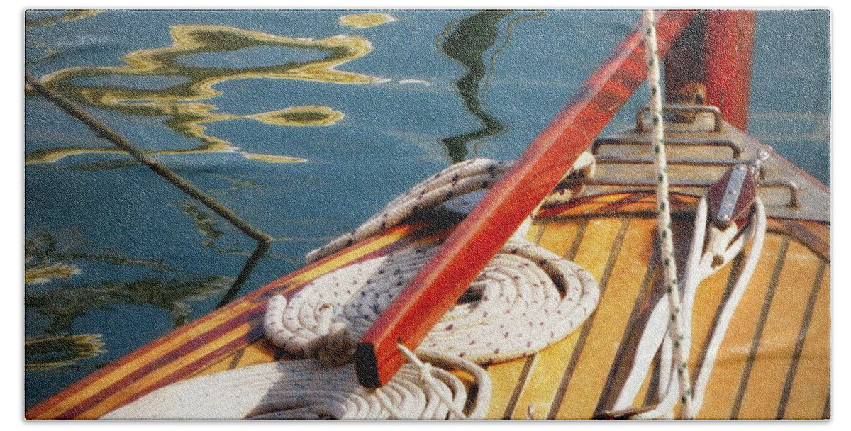Sailing Hand Towel featuring the photograph Sailing Dories 4 by Lainie Wrightson