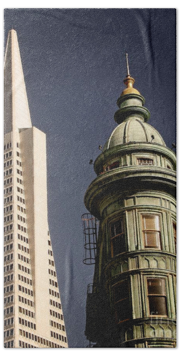 Cityscapes Hand Towel featuring the photograph San Francisco Then and Now by Sal Ahmed