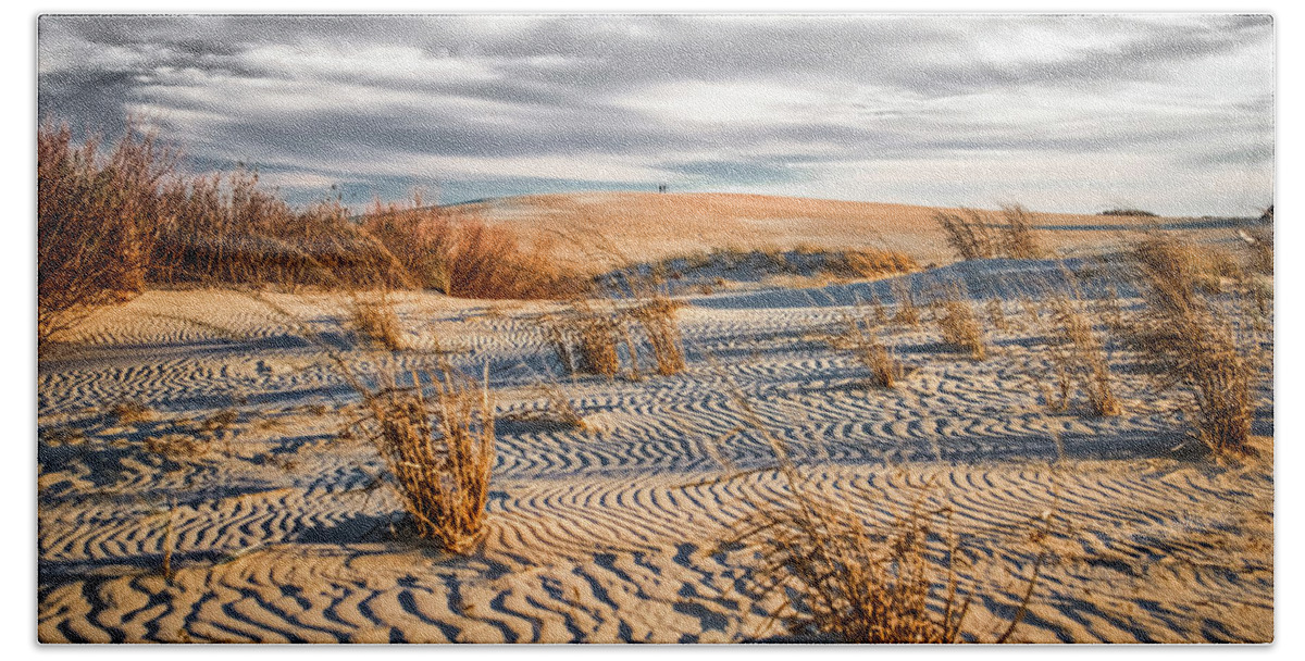 Landscapes Bath Towel featuring the photograph Sand Dune Wind Carvings by Donald Brown