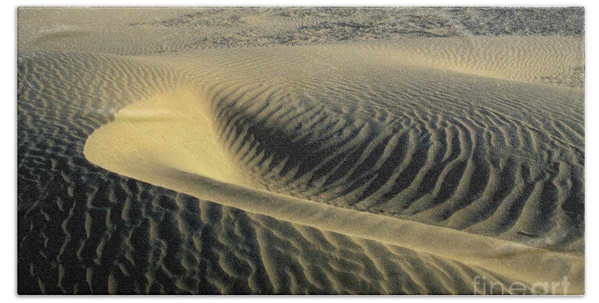 Death Bath Towel featuring the photograph Sand Ripples by Jim And Emily Bush