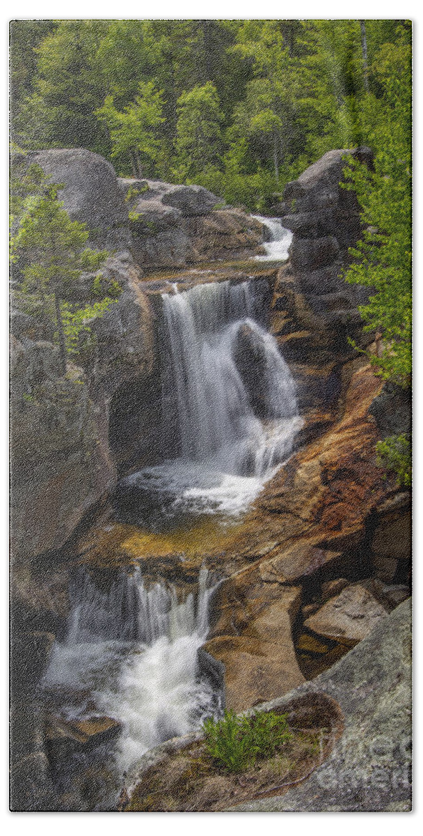 Screw Auger Falls Bath Towel featuring the photograph Screw Auger Falls by Alana Ranney