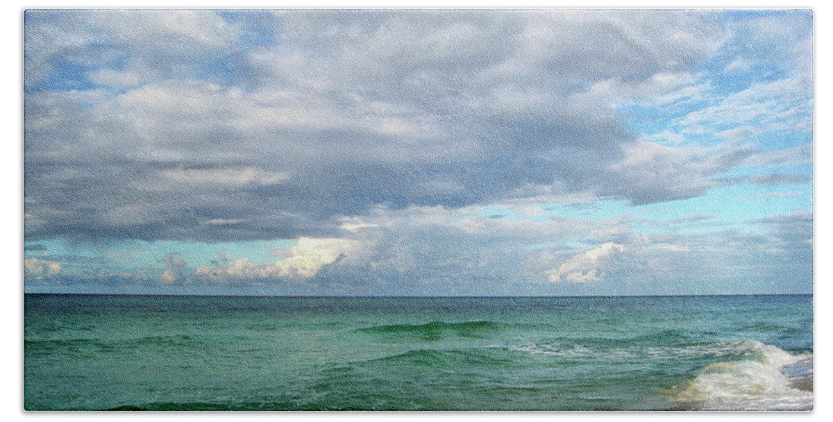 Surf Hand Towel featuring the photograph Sea and Sky - Florida by Sandy Keeton