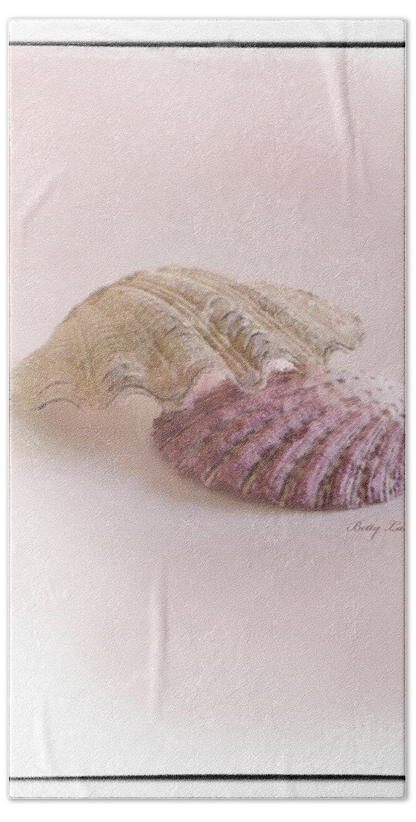 Sea Shell Hand Towel featuring the photograph Seashell Love by Betty LaRue
