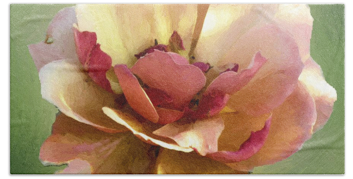 Rose Hand Towel featuring the painting Seductive by RC DeWinter