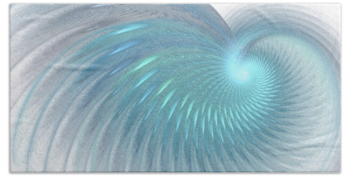 Abstract Bath Towel featuring the digital art Seeking Peace by Donna Walsh