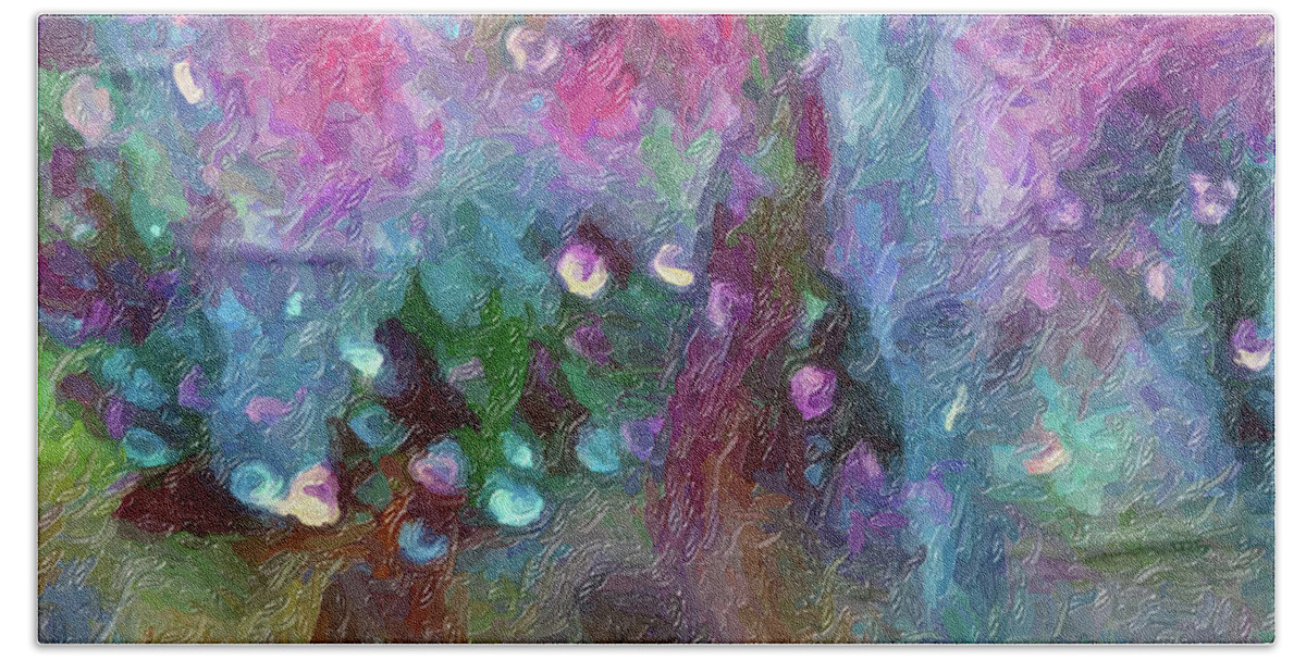 Colors Lavender Bath Towel featuring the digital art Sensations II by Don Wright
