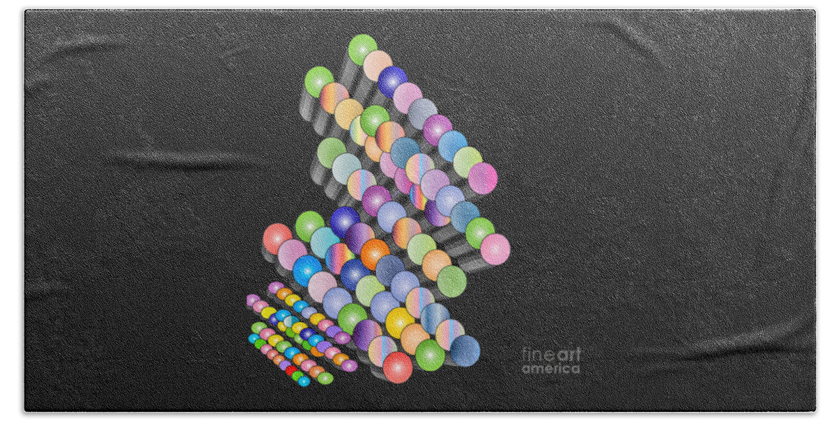 3d Hand Towel featuring the digital art Sequence by Eleni Synodinou