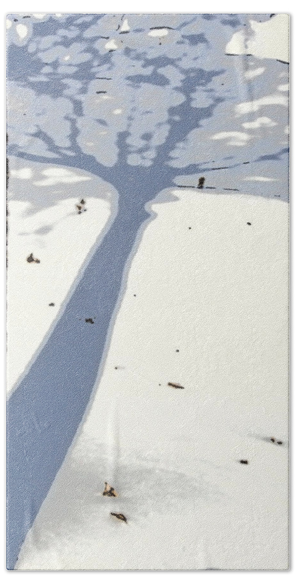 Shadow Hand Towel featuring the photograph Shadow by Julie Lueders 