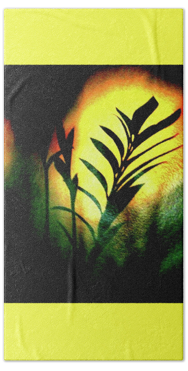 Shadow Green Bath Towel featuring the photograph Shadow by 'REA' Gallery