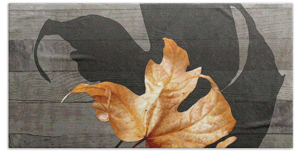 Autumn Leaf Hand Towel featuring the photograph Shall We Tango by I'ina Van Lawick