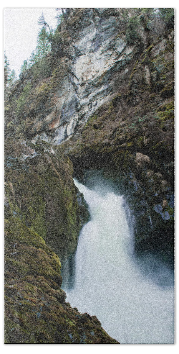 Washington Bath Towel featuring the photograph Sheep Creek Falls by Troy Stapek