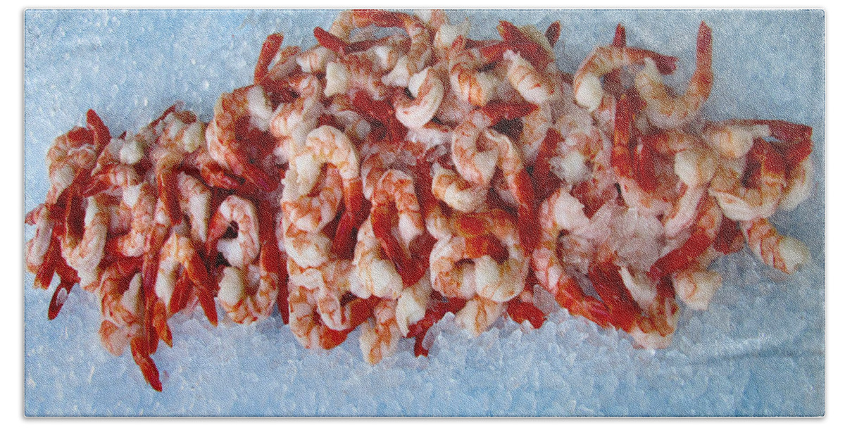 Shrimp Hand Towel featuring the photograph Shrimp Cocktail Starter by Lin Grosvenor