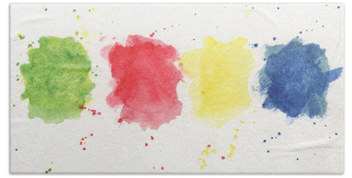 Watercolor Hand Towel featuring the painting Simple by Jeff Barrett