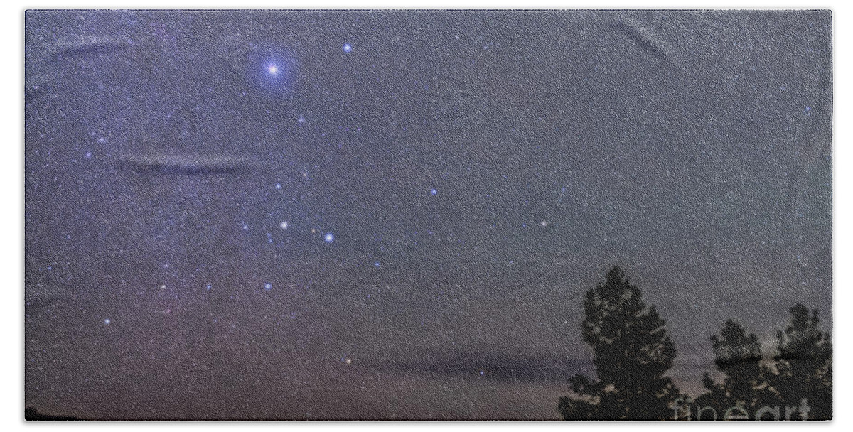 Canis Major Hand Towel featuring the photograph Sirius & Canis Major Rising In New by Alan Dyer